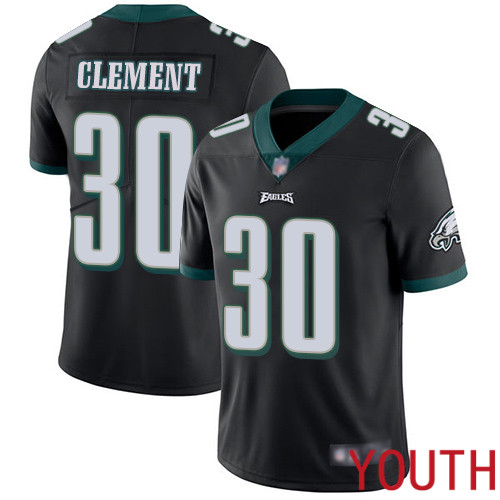 Youth Philadelphia Eagles #30 Corey Clement Black Alternate Vapor Untouchable NFL Jersey Limited Player Football->youth nfl jersey->Youth Jersey